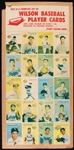 1954 Wilson Franks Uncut Sheet Standee with Ted Williams, Roy Campanella