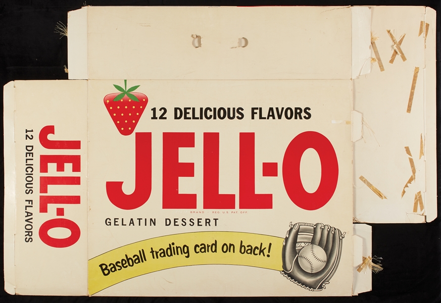 1963 Massive Complete Jello Box Display With Mickey Mantle