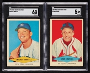 1954 Red Heart Dog Food Complete SGC-Graded Set with Mantle SGC 6 (33)