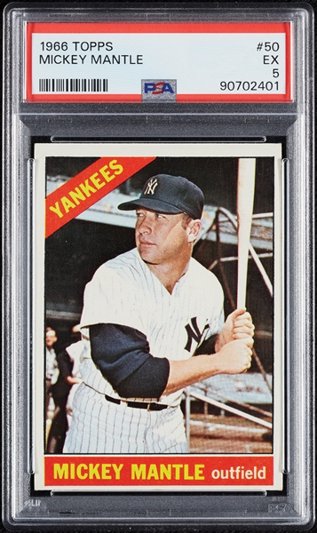 1966 Topps Mickey Mantle No. 50 PSA 5
