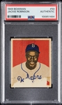 1949 Bowman Jackie Robinson No. 50 PSA Authentic