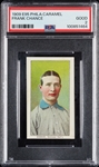 1909 E95 Philadelphia Caramel Frank Chance PSA 2