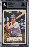 Grady Hatton Signed 1952 Topps No. 6 (BAS)