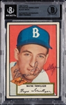 Wayne Terwilliger Signed 1952 Topps No. 7 (BAS)