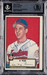 Al Rosen Signed 1952 Topps No. 10 (BAS)