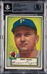 Monty Basgall Signed 1952 Topps No. 12 (BAS)