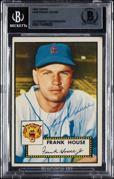Frank House Signed 1952 Topps No. 146 (BAS)