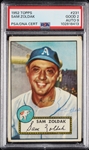 Sam Zoldak Signed 1952 Topps No. 231 PSA 2 (AUTO 9) (POP 3)