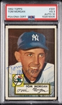 Tom Morgan Signed 1952 Topps No. 331 PSA 3 (AUTO 10) (POP 3)