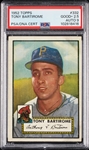 Tony Bartirome Signed 1952 Topps No. 332 PSA 2.5 (AUTO 9)