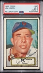 Jim Hearn Signed 1952 Topps No. 337 PSA 3 (AUTO 9)