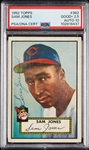 Sam Jones Signed 1952 Topps RC No. 382 PSA 2.5 (AUTO 10) (POP 3)