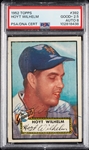 Hoyt Wilhelm Signed 1952 Topps RC No. 392 PSA 2.5 (AUTO 8)