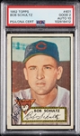 Bob Schultz Signed 1952 Topps No. 401 PSA 2 (AUTO 10) (POP 2)