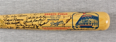 Brooklyn Dodgers Multi-Signed Ebbets Field Cooperstown Bat with Sandy Koufax (61) (PSA/DNA) 