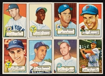 1952 Topps Baseball High-Grade Group With HOFers, Four Rookies (81)