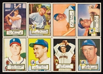 1952 Topps Baseball Mid-Grade Group With HOFers, Two Rookies (40)