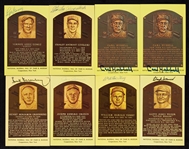 Signed Yellow HOF Plaque Postcards Group with Hank Greenberg (16)