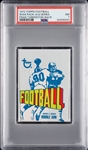 1972 Topps Football 2nd Series Wax Pack - Fran Tarkenton Back (Graded PSA 7)