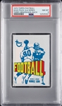 1972 Topps Football 2nd Series Wax Pack - Terry Bradshaw Back (Graded PSA 8)