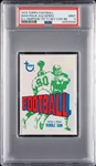 1972 Topps Football 2nd Series Wax Pack - OJ Simpson Top; 71 NFL Championship Back (Graded PSA 9)