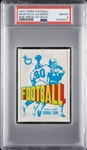 1972 Topps Football 3rd Series Wax Pack - Bob Griese AP Back (Graded PSA 8)