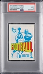 1972 Topps Football 3rd Series Wax Pack - Steve Spurrier RC Top (Graded PSA 9)