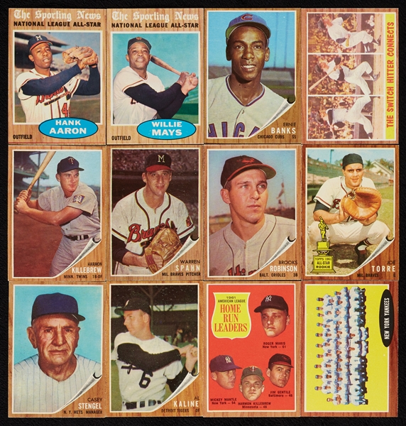 1962 Topps Baseball Super High-Grade Set, 235 PSA 8 Slabs (598)