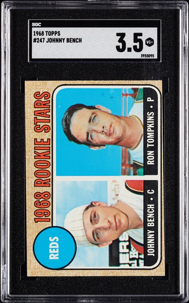 1968 Topps Johnny Bench No. 247 SGC 3.5
