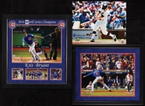 Kris Bryant, Ben Zobrist & Almora Jr. Signed 16x20 Photos (MLB) (Fanatics) (3)