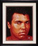 Muhammad Ali Signed 16x20 Neil Leifer Photo in Frame (25/100) (Super Star Greetings) (BAS)