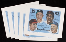 Brooks Robinson, Walt Alston & George Kell Signed 1983 HOF Induction Don Sprague Lithos (5)