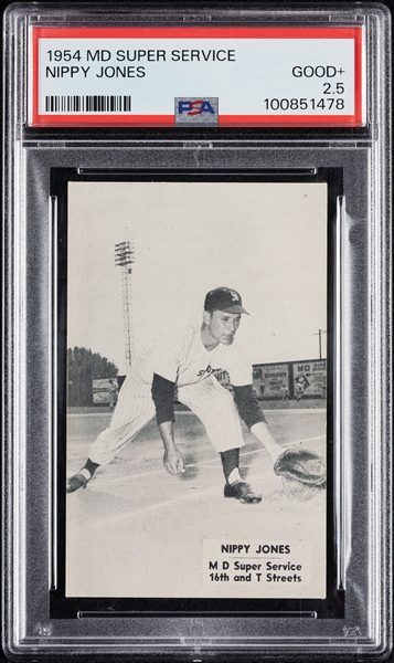 1954 MD Super Service Sacramento Solons Nippy Jones PSA 2.5