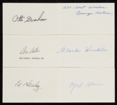 Football HOFer Signed Checks & Index Cards Group with George Halas (19)