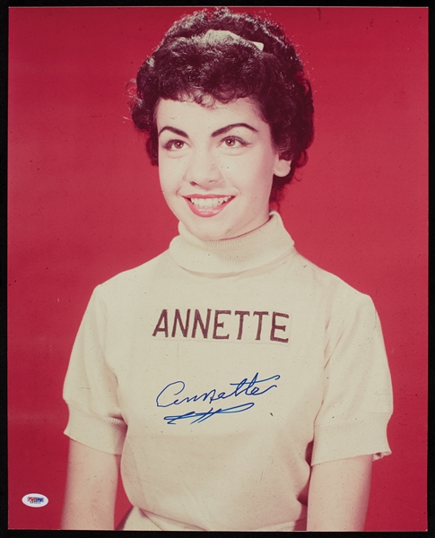 Annette Funicello Signed 16x20 Photo (PSA/DNA)