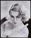 Anita Page Signed 16x20 Photo with Unique Inscription (PSA/DNA)