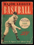 Bob Feller & Ken Keltner Signed 1941 Major League Baseball Facts & Figures Book (BAS)