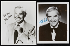 Johnny Carson & Ed McMahon Signed 8x10 Photos Pair (2)