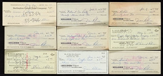 Dave Robinson Signed Personal Checks Group (9)