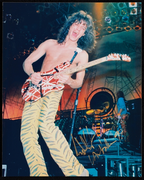 Eddie Van Halen Signed 8x10 Photo (BAS)