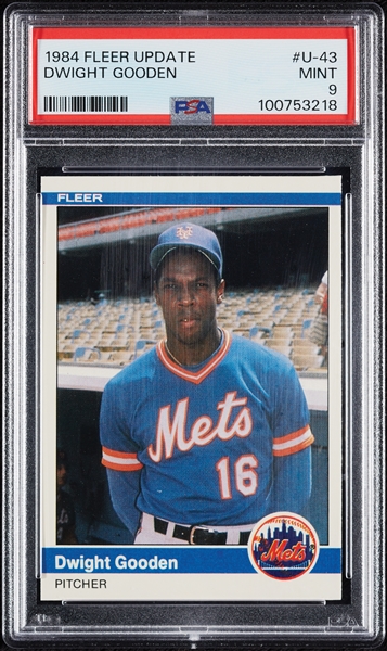 1984 Fleer Update Dwight Gooden RC No. U43 PSA 9