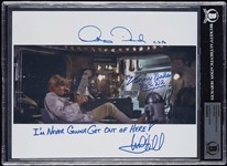 Mark Hamill, Anthony Daniels & Kenny Baker Signed 8x10 Photo with Unique Inscription (Graded BAS 10)