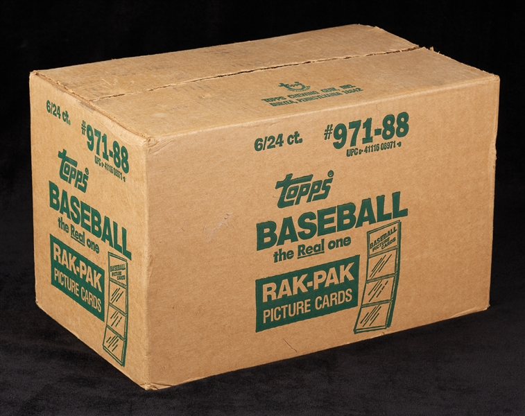 1988 Topps Baseball Rack Pack Sealed Case (6/24)