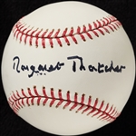 Margaret Thatcher Single-Signed OML Baseball (PSA/DNA)