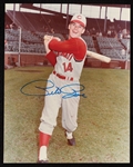 Pete Rose Signed 8x10 George Brace Photo from Rookie Season