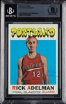 Rick Adelman Signed 1971 Topps No. 11 (BAS)